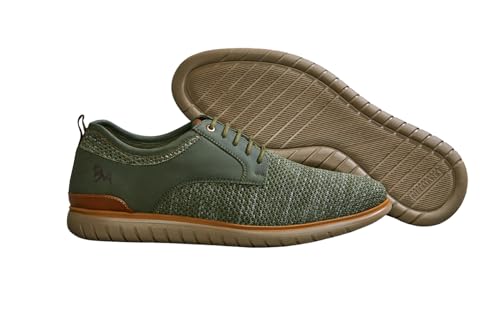 Image of Neeman's The Derbies for Men | Knit Base and Faux Leather Derby Sneakers | Comfortable and Breathable Mesh