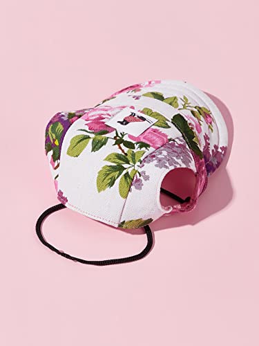 Qwinee Dog Baseball Cap Puppy Visor Cap Sun Protection Hats With Ear Holes And Adjustable Neck Strap For Small Medium Dogs Cats Kitten Light Pink M #TOP1