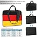 MOganjg Ultra Thin Lightweightgerman Flag Print Laptop Carry Bag Portable Shoulder Handbag With Adjustable Strap