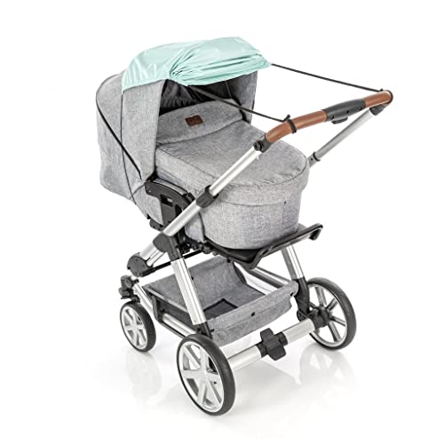 reer ShineSafe Sonnensegel für den Kinderwagen, Sonnenschutz für viele Modelle, mint