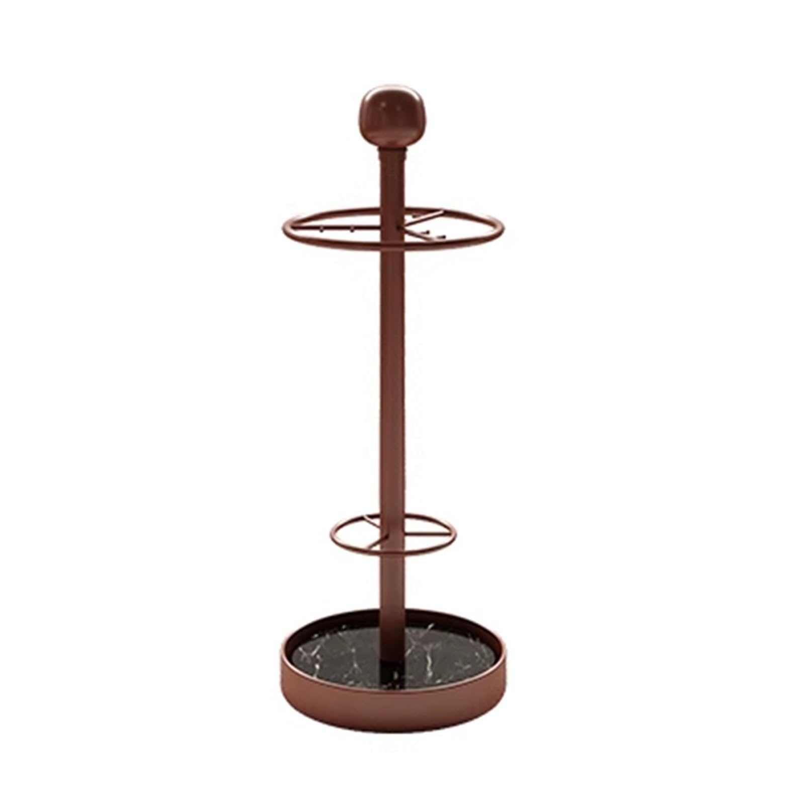 Rohcghc Bronze Umbrella Stand, Round Metal Umbrella Holder With Hooks And Removable Drip Tray, Entryway Stand For For, Home, Office Decor(,25 Cm)