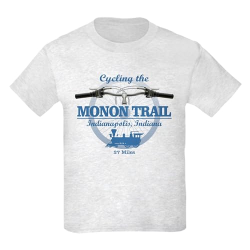 CafePress Monon Trail (H2) T Shirt Kids Graphic Cotton T-Shirt Ash Gray