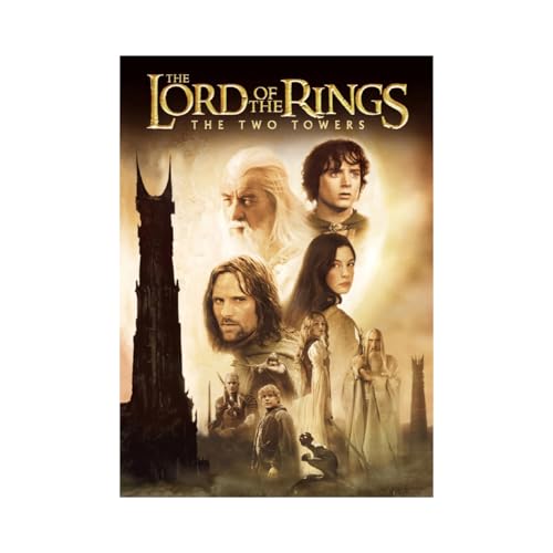 Image of BLINKART The Lord RingsTwoTowers(2002) Movie Poster 12x18 Inch | Unframed Wall Art Print on Premium 300 GSM Paper | Vintage Aesthetic Mid Century Film Decor for Bedroom, Living Room, Office