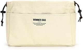 IGNPION 10 Pockets Tote Bag Organiser Insert Pouch Felt Handbag Liner Travel Cosmetic Pocket Purse Organiser - Stand on its Own (Small)