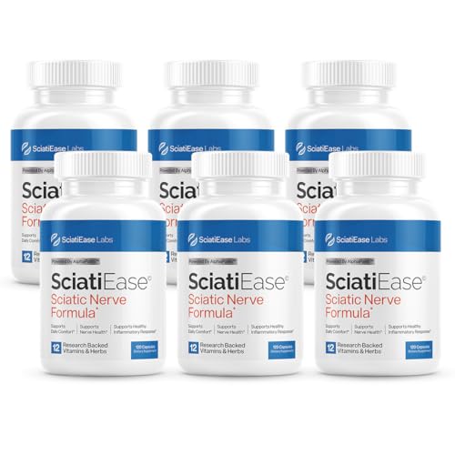 Image of SciatiEase Sciatic Nerve Health Support Supplement, 6 Bottles
