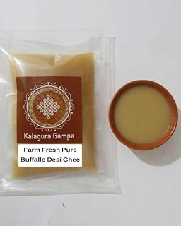 Kalagura Gampa Farm Fresh Pure
                            Buffalo Desi Ghee (Light Brown) (500 Grams)