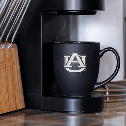 Image of Rico Industries NCAA Primary 15-Oz Personalized Matte Black Bistro Mug - for Hot or Cold Drinks