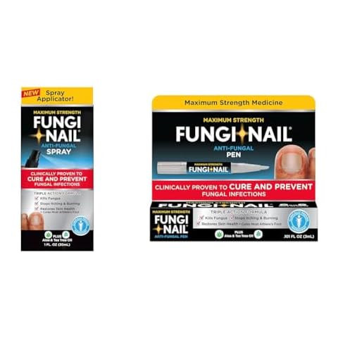 Fungi-Nail Anti-Fungal Foot Spray Kills Fungus 1 Oz & Pen Applicator Kills Fungus 0.10 Fl Oz Cover