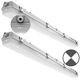 4FT LED Vapor Tight Emergency Light, Battery...