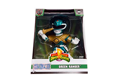 Jada- Figura Metálica Power Ranger Verde, Mighty Morphin, 10cm, 50% Hecho en metal (253251001)