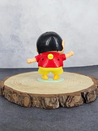 Image of Shinchan Anime, Action Figure Anime Sleeping Poseable Doll - Car Dashboard & Desk Decoration, Funny Collectible Toy for Fans and Adults (Safe for Ages 6+) (Shinchan Dancing)