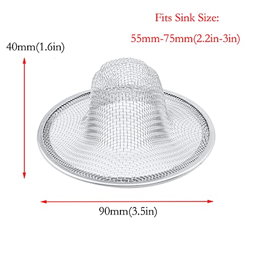Colador para fregadero de acero inoxidable 3.5 pulgadas miniatura 2