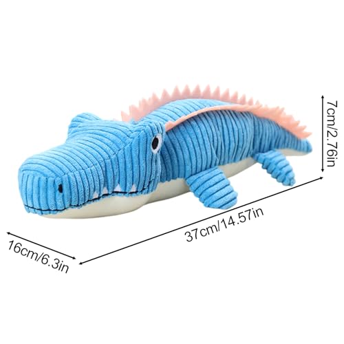 Peluche pour grands animaux de compagnie crocodile doux résistant - 6