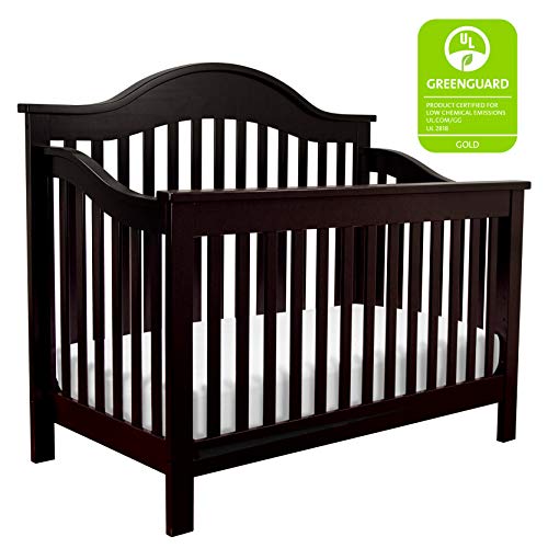 Image of DaVinci Jayden 4-in-1 Convertible Crib in Ebony, Greenguard Gold Certified