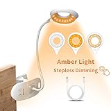 【Flexibel Lampe】Der Schwanenhals ist in alle Richtungen dreh und abwinkelbar. Auch bleibt dieser in Form und hält diese.Durch den flexiblen Schwanenhals gut einstellbar ist Ästhetisch und ganz schick Die Halteklammer im Fuß ist recht stark.Der Klemmgriff hat genug Spannung um sicher in jeder Position festgemacht zu werden.