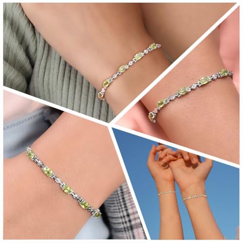 Birthstone Bracelets for Women - Charm Bolo Bracelet Adjustable Engagement Anniversary Wedding Promise Gemstone Jewelry Birthday Gifts for Womens2