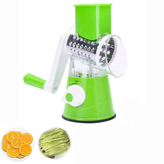 Grattugia Per Formaggio Rotativa A Manovella - Acciaio Inossidabile Per Cucina - Foto 9