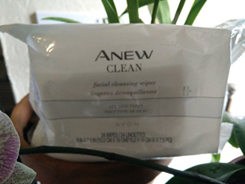 Facial Cleansing Wipes 24 Avon Clean Anew
