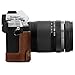 MegaGear MG1865 Ever Ready Genuine Leather Camera Half Case Compatible with Olympus OM-D E-M5 Mark III - Brown
