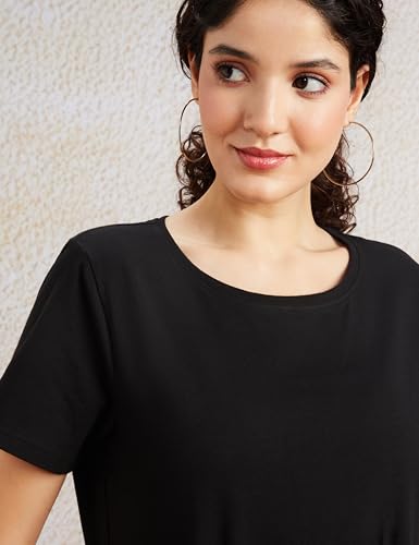Image of Amazon Brand - Symbol Women's Cotton Stretch Regular Fit Round Neck Sleeveless T-Shirt (Available in Plus Sizes)
