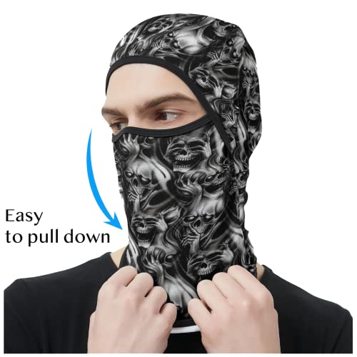 Image of Obacle Balaclava Face Mask Men Women for Sun Protection Motorcycle Fishing Raves