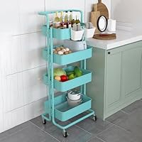 Amazon.co.jp: CFGZC キッチンワゴン キャスター付きワゴン サイド