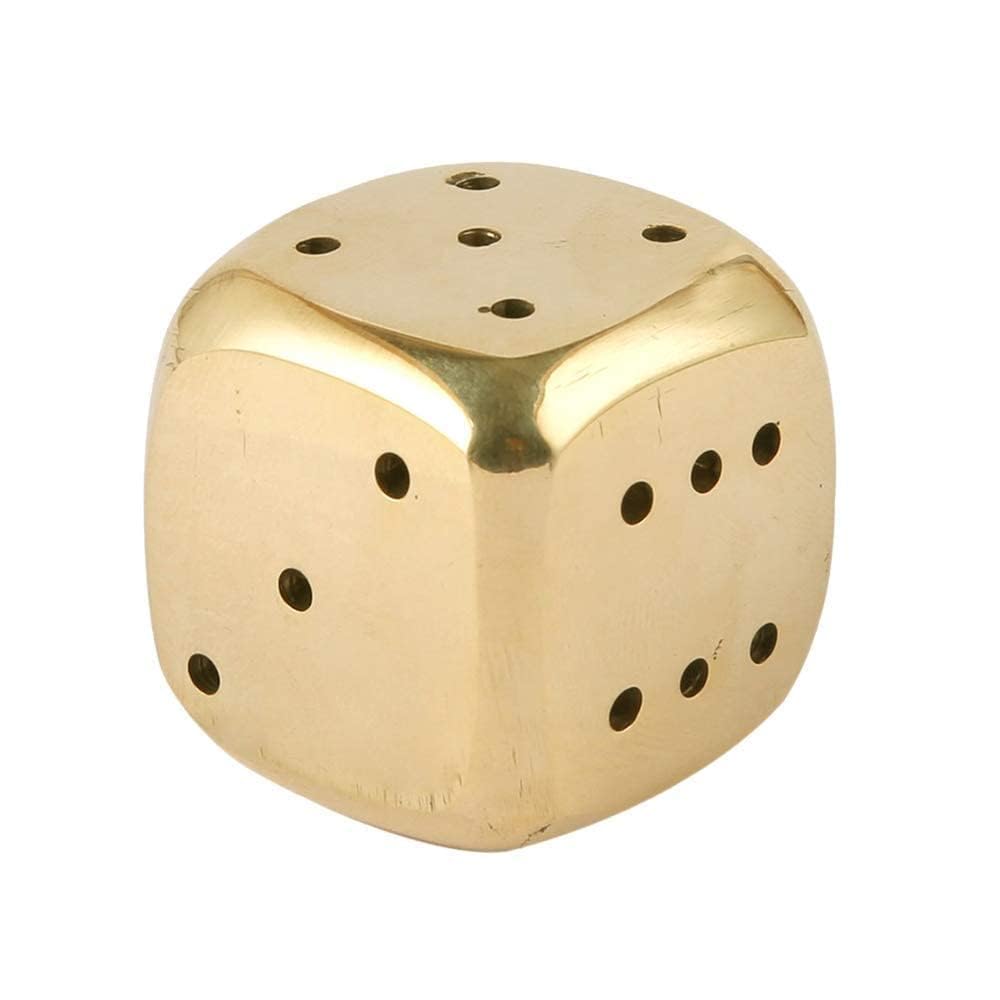 Pmw - Brass Dice - Pasa with Round Edges in Antique Gold Finish - Elegant Choice for House & Office Decoration & Gift Purpose - 1 Inch - 1pcs (B0D3PTTZ1Y) Amazon Price History, Amazon Price Tracker
