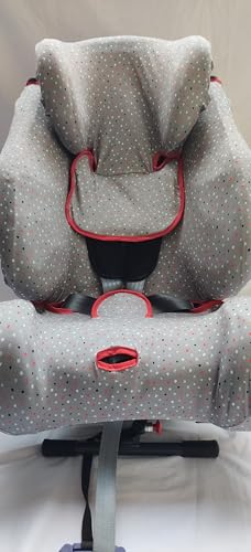 moon-bebe Fund de algodón para Silla de Coche Compatible con Klippan Triofix Century y klippan OPTI 129 (Gris)