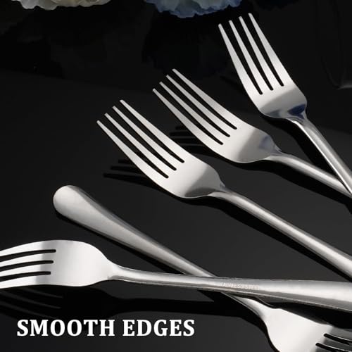 Image of 96 PCS Dinner Fork Set - Windsor Stainless Steel Silverware Fork 7.1 Inch with Dishwasher Safe Flatware Forks for 96, Table Forks for Home, Kitchen or Restaurant