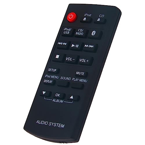 AULCMEET Replacement Remote Control N2QAYC000081 Fit for Panasonic Compact Stereo System SC-HC38DB SC-HC38 SC-HC58DB SC-HC58 - Image 2