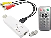 Vista 1 de Sintonizador de TV por cable USB analógico universal con entrada RCA AV + software DVR