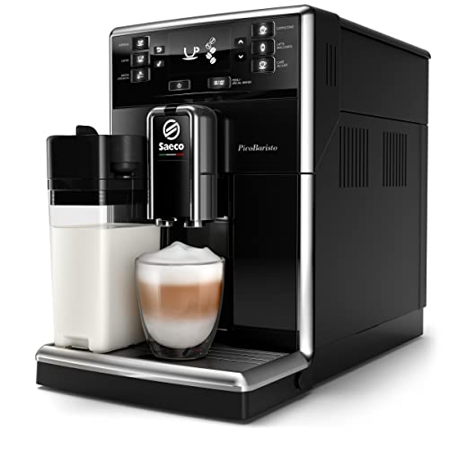 Saeco PicoBaristo SM5460/10 Kaffeevollautomat, 10 Kaffeespezialitäten (integriertes Milchsystem) schwarz