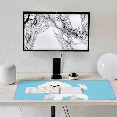Tapis de souris de jeu caniche pour décorer et protéger le bureau d'ordinateur