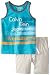 Calvin Klein Baby Boys' Two Piece Green Tank Top and Short Set