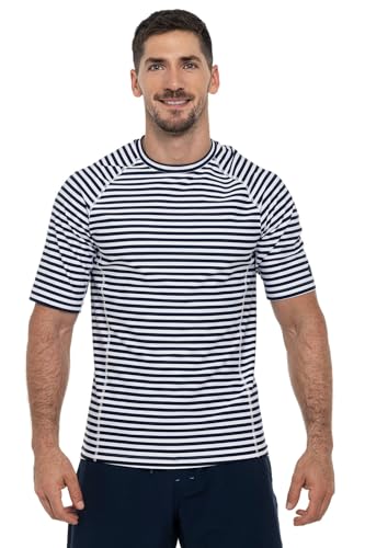 Men's Swim Shirt - UPF 50+ Sun Protection - Hightide Short Sleeve