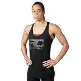 Reebok Combat Mark Tank T-Shirt, Femme, Noir – (Noir)