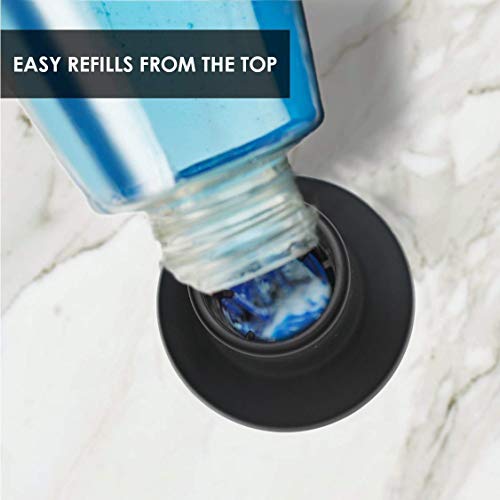 Built In Soap Dispenser For Kitchen Sink, Stainless Steel (Black Matte), Pump Set For Dish Soap Or Lotion, Refill From The Top, For Countertop Fits 1 To 1.4 Inch Hole #TOP2