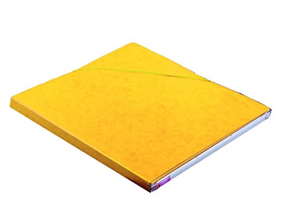 Elba Eurofolio Alpina Cardboard Folder with Flap A4 21 x 29.7 cm A4 DOS 15MM Curry Yellow