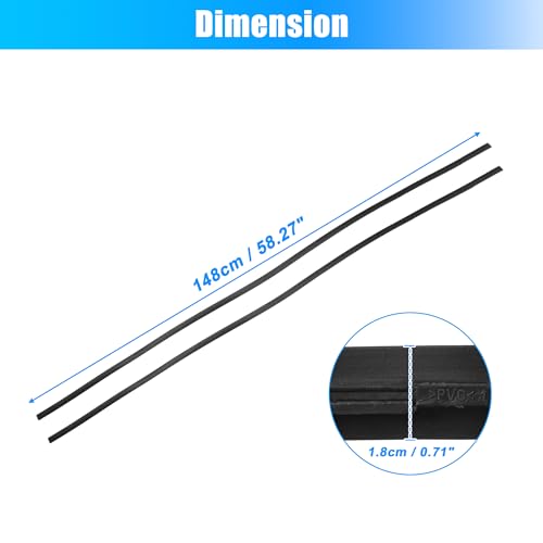 QUARKZMAN 2 Stück Auto Dach Tropfdichtung für Toyota Yaris Limousine 2007-2011