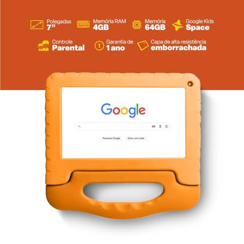 Tablet Infantil Mirage 7 Pol. Wi-fi 64GB 4GB RAM Quad Core - MI100 - Imagem 2