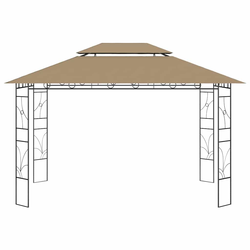 Altana szara taupe 4x3x2,7 m, 160 g/m²