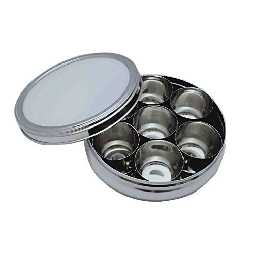 Buy Masala Dabba Transparent Lid 7 Compartments, Masala Box