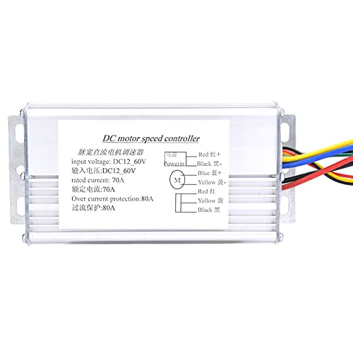 Regulador PWM 70A con inversión de giro y potenciómetro para motores CC
