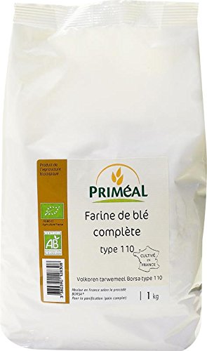 Priméal Farine de Blé Complète France T110 1 kg - Biologique