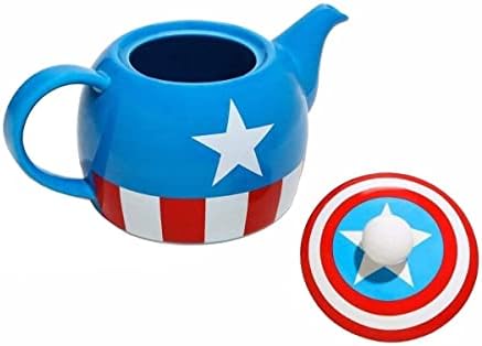 Marvel Funko MV03407 Teapot: I Am Captain America, Ceramic, Blue, 14 x 9.5 x 13.3 cm image 3