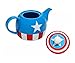 Marvel Dzbanek do herbaty 'I Am Captain America' ceramiczny, niebieski, 14 x 9,5 x 13,3 cm