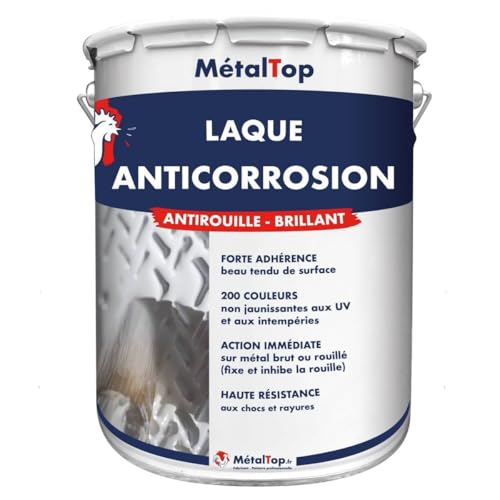 Metaltop - Laque Anticorrosion - Blanc pur - RAL 9010 - Pot 1 L