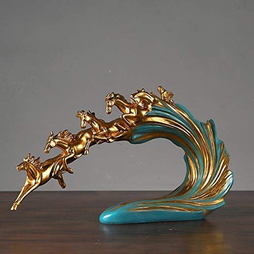 Statue de cheval en résine style européen pour salon et chambre