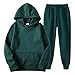 Boys 𝐓racksuit Girls' Activewear Hoodie and Sweatpants Set Fashion Clothing for Teen (Blackish Green-A, 7-8 Years)