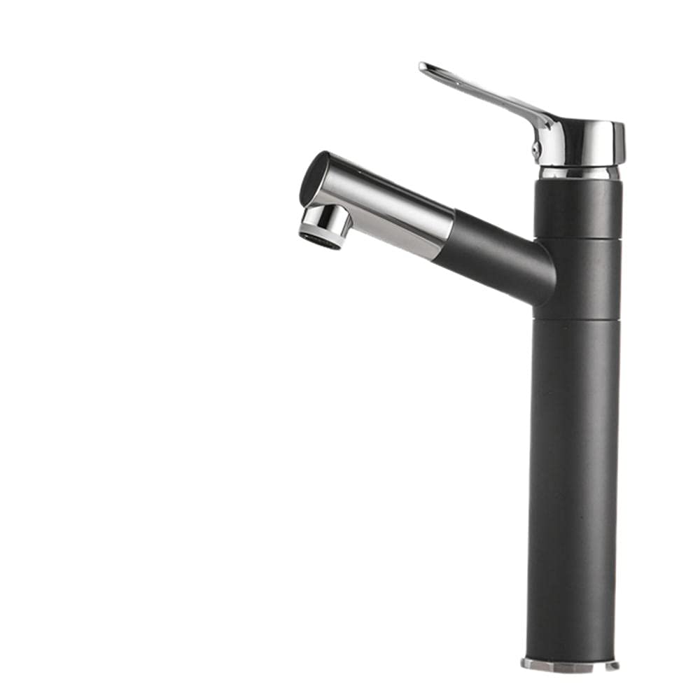 Mitigeur de lavabo avec douchette extractible 2 jets pour salle de bain